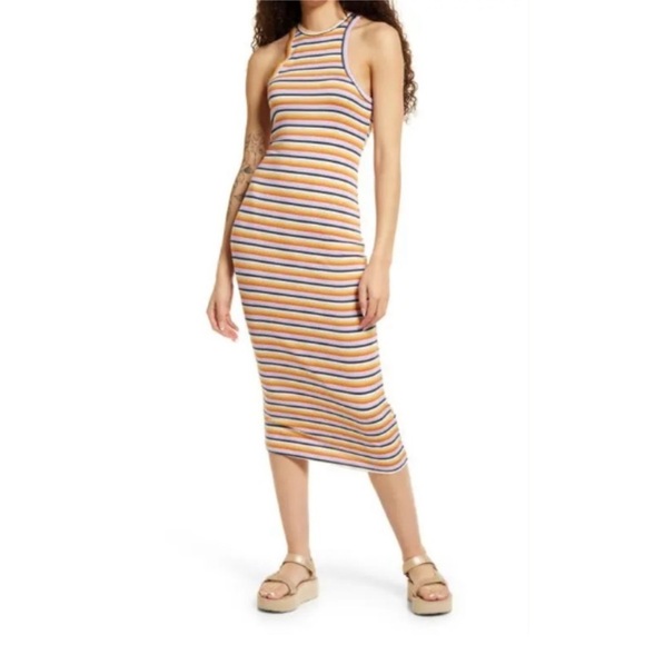 Billabong Women’s TomBoy Tank Dress. Multicolor stripes. NWT. Medium - Picture 1 of 10